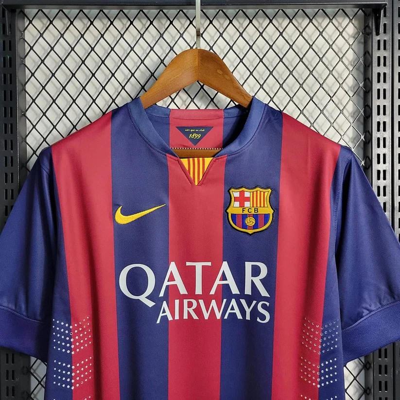 Barcelona 2014 Home UCL Jersey - Image 3