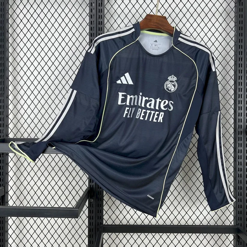 Real Madrid 2025 L/S Away Jersey